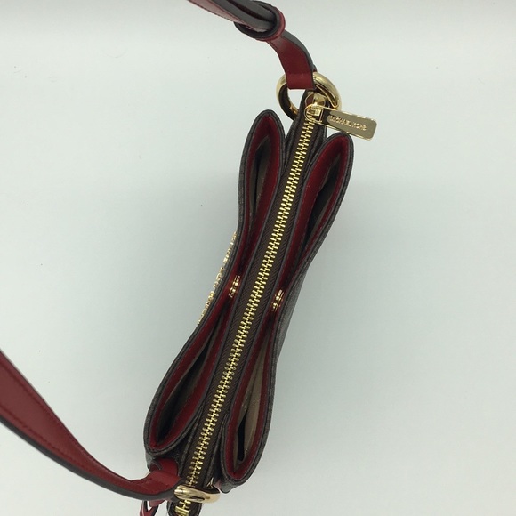 MICHAEL KORS NICOLE TRPL CMPRMY XBODY Scarlet - Picture 5 of 8